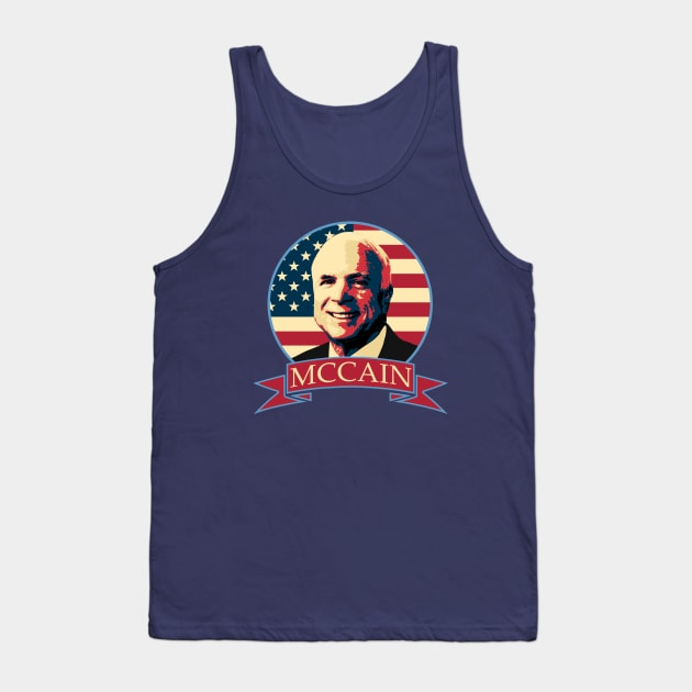 John McCain American Banner Tank Top by Nerd_art